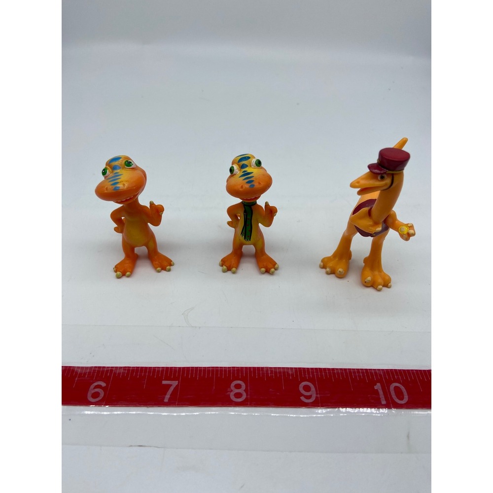 Learning Curve Dinosaur Train Figures Orange Buddy and Mr Conductor 3 Piece Set